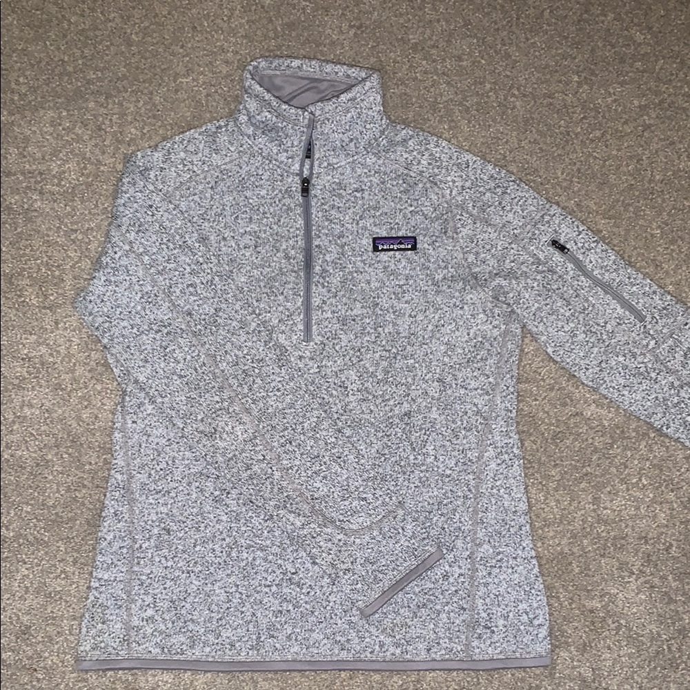 Gray Patagonia Quarter-Zip Pullover